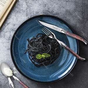 Haut de gamme luxe cuillère <span class=keywords><strong>fourchette</strong></span> <span class=keywords><strong>couteau</strong></span> de cuisine en acier inoxydable lame dentelée <span class=keywords><strong>Laguiole</strong></span> <span class=keywords><strong>couteau</strong></span> à Steak ensemble de couverts pour la fête de mariage - Product Image 3