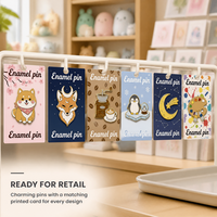 Broche personnalisée en émail Kawaii, en alliage de zinc, motif personnage de dessin animé, pour la vente au détail et les cadeaux promotionnels créatifs