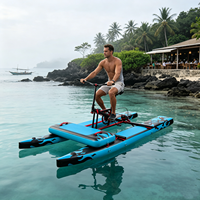 Vélo flottant gonflable portable en PVC pour adultes, pour les loisirs aquatiques à la plage, au lac, en mer et dans les hôtels de villégiature, nouveau design