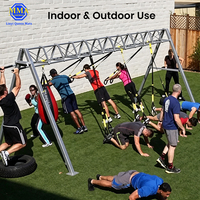 Cadre d'entraînement à suspension MMA ONEMAX T-R-X avec points d'ancrage multiples, rack d'entraînement en groupe pour salle de sport, intérieur/extérieur