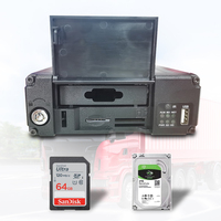 Système de surveillance mobile MDVR avec suivi GPS 4G et caméra CCTV pour bus, voitures et camions, avec enregistreur vidéo et surveillance du niveau de carburant