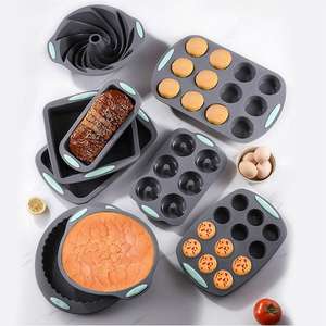Ensemble de moules à gâteaux en <span class=keywords><strong>silicone</strong></span> 27 pièces Doublure de friteuse à air antiadhésive Moule à chocolat pour brownie 3D <span class=keywords><strong>Plaque</strong></span> de poulet rôti au <span class=keywords><strong>four</strong></span> - Product Image 2