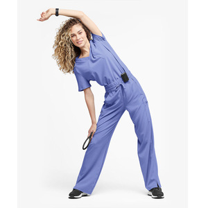 Meilleures ventes : Ensemble de tenues médicales pour femmes avec logo personnalisé, infroissable, motif dessiné <span class=keywords><strong>à</strong></span> la main, pour chirurgiens et médecins, vente en gros - Product Image 2