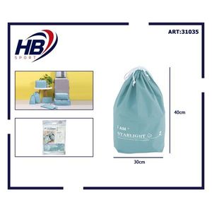 Blue 40*30cm Travel Wet <b>Storage</b> Drawstring <b>Toiletry</b> Bag - Product Image 3