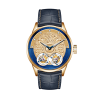 Montres mécaniques pour hommes avec double tourbillon volant, motif dragon, lumineuses et étanches, conception personnalisée OEM ODM, nouveau design, avec protection du copyright