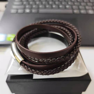 Оптовая продажа 2 мм толщина Натуральная кожа шнур 3-10 мм плоский кожаный шнур для домашних животных воротник браслет ожерелье - Product Image 6