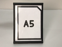 Panneau de Table en métal personnalisé, vente en gros, A3 A4 A5, pour supermarché, cadre de Menu, support présentoir
