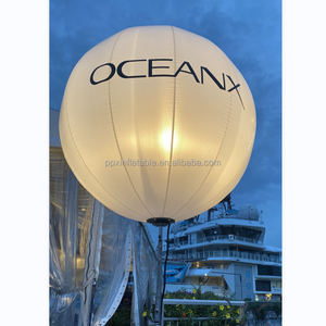 Grandes palos de pie para exteriores de 1,5 m con logotipo personalizado, iluminación inflable, publicidad, <span class=keywords><strong>Torre</strong></span> Led, luz de globo led - Product Image 3