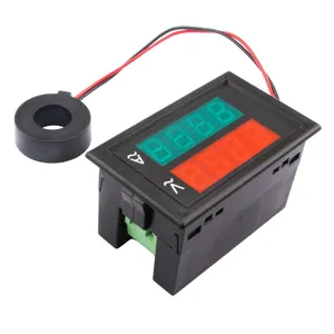 DL85-2042A lithium pin Màn hình Ampe kế Vôn kế AC80-300V 0-100a LED kỹ thuật số màu đỏ và màu xanh lá cây hiển thị - Product Image 6