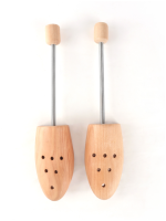 Arbre à chaussures en bois avec support à ressort Support réglable en forme de chaussure fixe sans déformation civière de chaussure