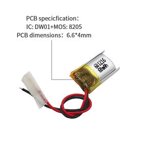 סוללת ליתיום פולימר ליפו מותאמת אישית <span class=keywords><strong>3</strong></span>.<span class=keywords><strong>7v</strong></span> 4.2v 60mah UFX 601216 <span class=keywords><strong>3</strong></span>.<span class=keywords><strong>7v</strong></span> לאוזניות בלוטות' - Product Image 3