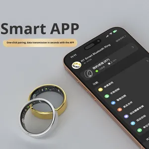 Nhẫn thông minh theo dõi nhịp tim, oxy máu, thể dục, chống nước, bán chạy tại nhà máy, có chức năng chuyển đổi video, quà Giáng sinh dành cho nam nữ - Product Image 3