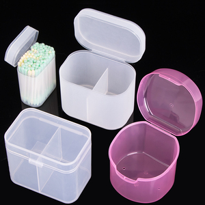 SUNSHING Portable 200pcs 300pcs Cotton Swab Case Plastic Cotton Ball <b>Storage</b> Container Cotton Bud Organizer Nail Wipe Holder - Product Image 3