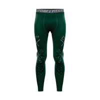 Collants de compression imprimés par sublimation intégrale, pantalons d'entraînement pour hommes, bande élastique, pantalon de protection contre les éruptions cutanées, leggings pour hommes, MMA, grappling, BJJ, spats