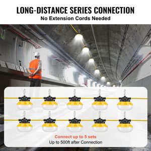 DB Wholesale 100FT Construction <b>String</b> <b>Lights</b> 100W 10000LM Connectable Waterproof - Product Image 5