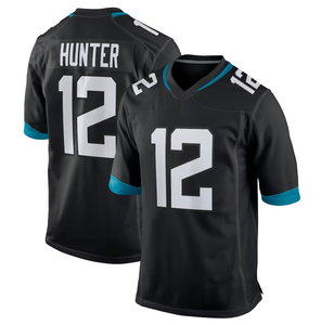 Maillot de football en promotion, tailles S-3XL # 12 Maillot de football Jacksonville pour hommes Travis Hunter Teal - Product Image 2