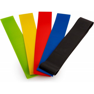 Bandas de Resistencia TPE para Impresión al por Mayor con Logotipo Serigrafiado, Lazo Elástico Azul y Rosa para Fitness y Rehabilitación - Product Image 3
