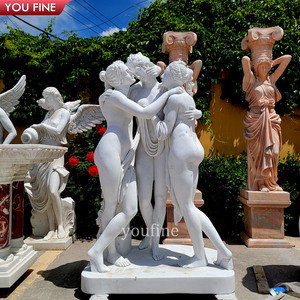 Statua in marmo delle Tre Grazie della Grecia <span class=keywords><strong>classica</strong></span> - Product Image 3