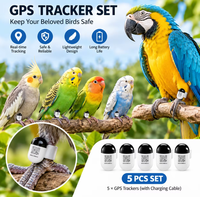 Kit de suivi GPS personnalisé 5 pièces 4G étanche pour oiseaux avec étui de charge, logo OEM, solution de suivi en temps réel, fabricant