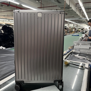 High-End Carry-On Case New Design Full Aluminum <strong>Suitcase</strong> <strong>with</strong> Brake Spinner <strong>Wheels</strong> Anti-Theft Modern Style Luggage 20 Inch - Product Image 5