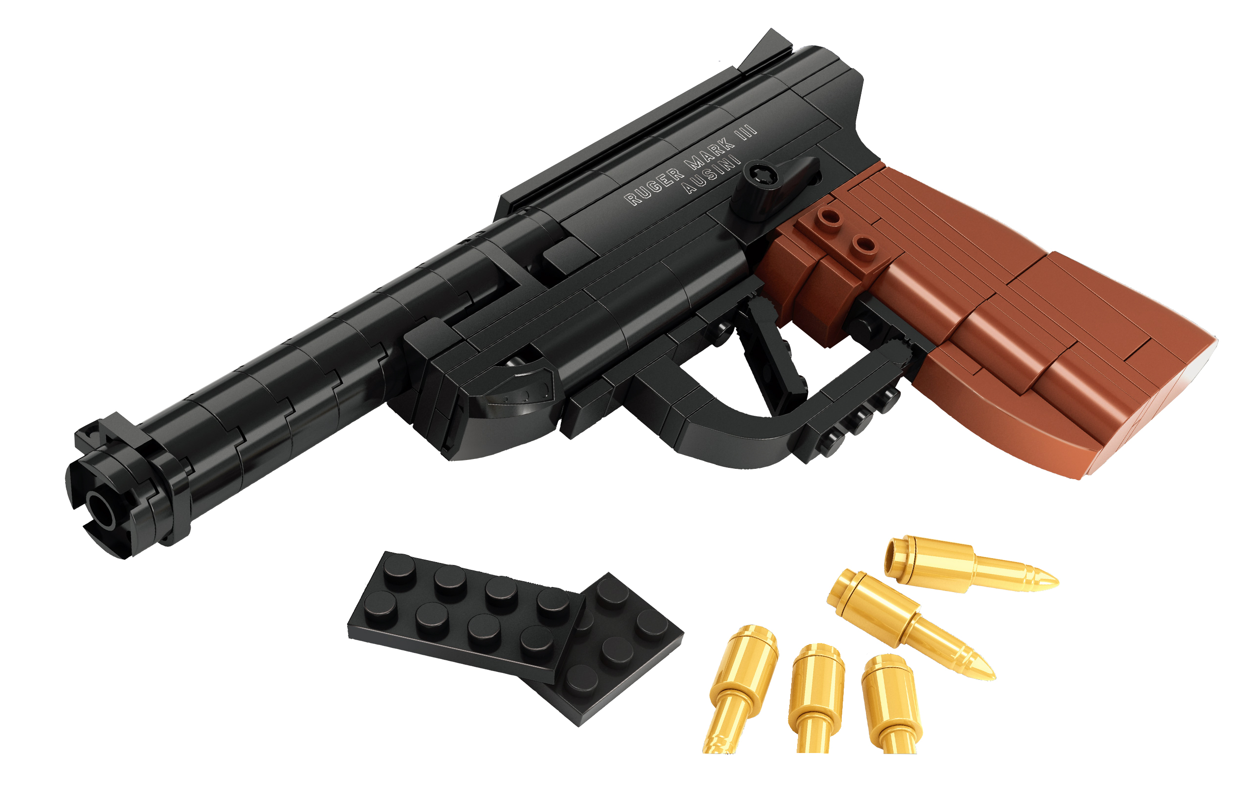 ビルディングブロックピストル118pcsミリタリービルディング