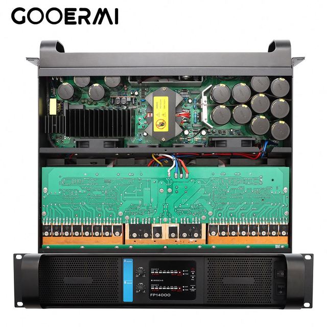 FP14000 2 Channel Professional Power Amplifier 2350W Class TD SMPS Audio Amp with Copper Heat Sink for Stage Line Array Speaker
