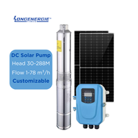 Pompe à Eau Solaire Submersible de Puits Profond pour Irrigation Agricole, VFD, 3kW, BLDC, Forage, Pression, 2cv, 3cv, Courant Continu, Hauteur Manométrique 250m