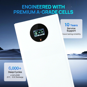 แบตเตอรี่ลิเธียมไอรอนฟอสเฟต (LiFePO4) ความจุสูง 51.2V 200Ah 10kWh สำหรับระบบพลังงานแสงอาทิตย์แบบไฮบริดในบ้าน แรงดันต่ำ - Product Image 1