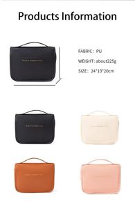 Trousse de Toilette de Voyage Pliable de Luxe pour Maquillage et Parfums – Organisateur Suspendu pour Cosmétiques - Product Image 4