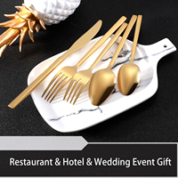 High Quality Custom Bulk Gold Cutlery Stainless Steel Flatware Set for Wedding Restaurant