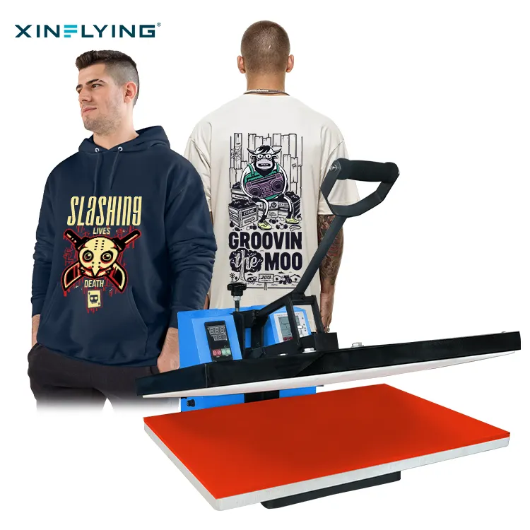 Máquina de prensado en caliente XinFlying, económica, fácil de operar, mini impresora de sublimación para impresión de pegatinas de camisetas, 220V, 110V