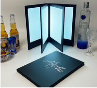 Diode électroluminescente Le menu rétro-éclairé par LED populaire comprend un éclairage rechargeable en PU noir régulier