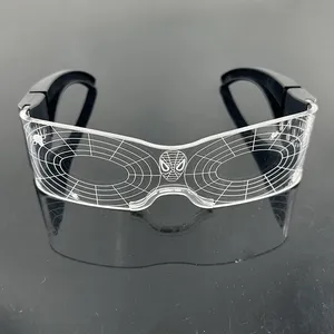 Colorato incandescente Cosplay <span class=keywords><strong>Spider</strong></span> Hero occhiali da sole notte fresco decorazione per gli uomini e le donne decorazioni per le feste - Product Image 6