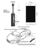 Dispositivo de seguimiento Gps para coche y camión, rastreador de alarma fácil de ocultar, ST-901A, con aplicación gratuita, Software Web