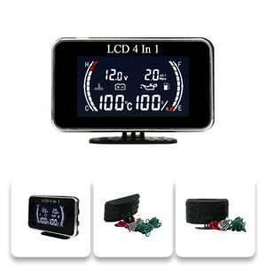 Wenle Đồng hồ đo nhiệt độ nước Vôn kế Đồng hồ đo áp suất dầu chỉ báo nhiên liệu 1/8 3/8 5/8 cảm biến NPT phổ biến <span class=keywords><strong>4</strong></span> trong 1 <span class=keywords><strong>LCD</strong></span> xe kỹ thuật số đo - Product Image 6
