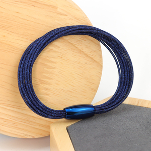 2025 Mới Thời Trang Đồ Trang Sức Màu Hồng Rượu Vang Đỏ Màu Xanh Cầu Vồng Nâu Tím Màu Xanh Lá Cây Chủ Đề Từ Clasp Handmade Đa Lớp Dây Vòng Đeo Tay - Product Image 6