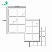Feuilles d'étiquettes autocollantes Antac format A4, personnalisables, vierges, autocollants blancs en papier glassine, compatibles avec les imprimantes jet d'encre et laser