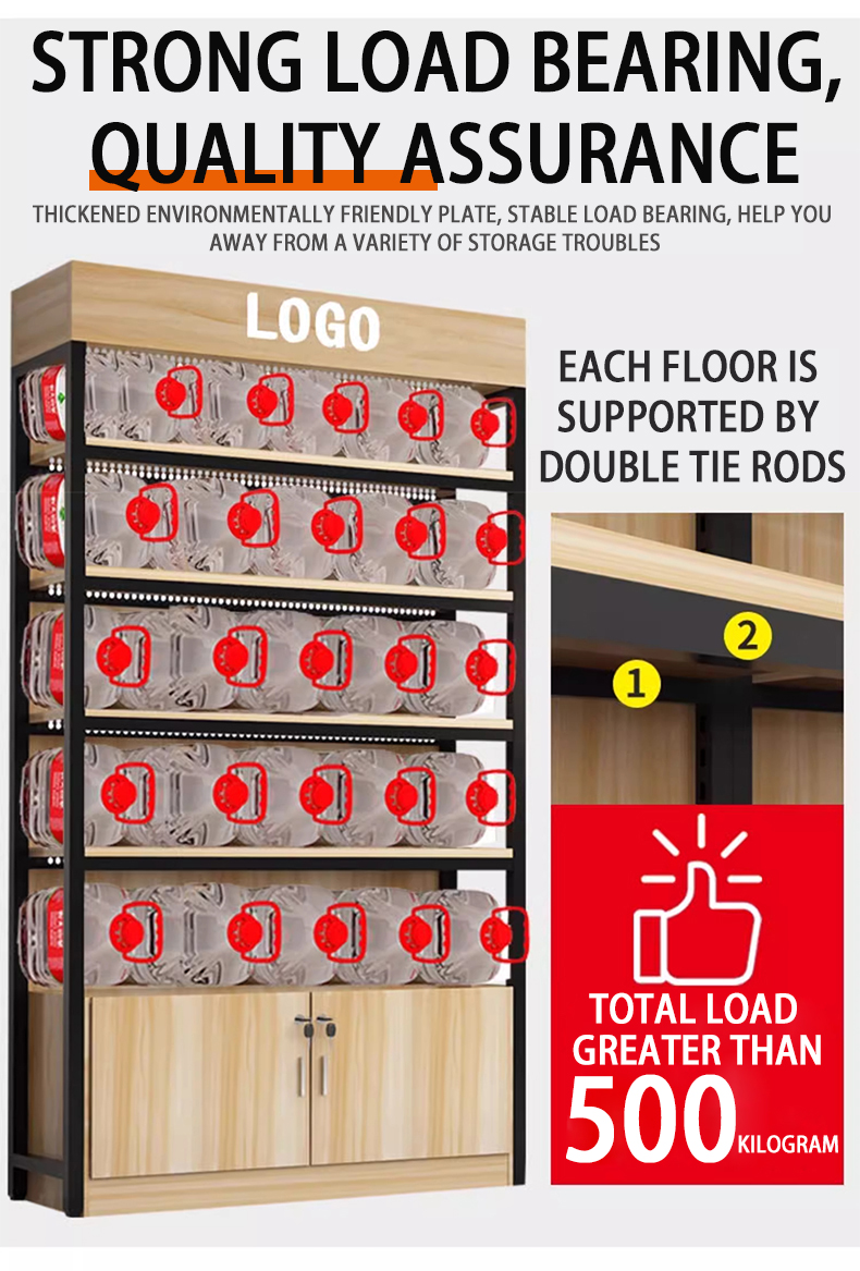 supplements luxury display stand black gold