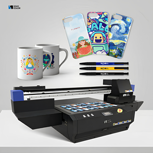 Impresora UV Plana SinoColor <span class=keywords><strong>FB</strong></span>-0906D A1 con Visión Artificial y Rotativa - Cabezales Epson I1600/i3200 para Carcasas de Teléfono, Botellas, <span class=keywords><strong>Metal</strong></span>, Vidrio - Product Image 1