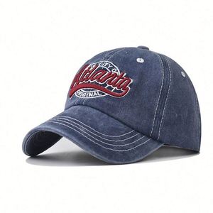 Gorra de Béisbol de Algodón Desgastado Vintage con Bordado Personalizado de Atlanta, Estilo Casual y Deportivo para Exteriores - Product Image 6
