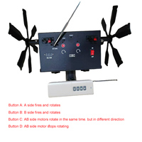 Machine à moulinets rotatifs pour effets spéciaux de scène, à double roues, télécommande sans fil, pour systèmes de tir de fontaines et feux d'artifice