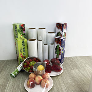 HANXHOSA Voedselveilige <span class=keywords><strong>PE</strong></span> Rekfolie 150m X 45cm Transparante Jumbo Rol - Product Image 6