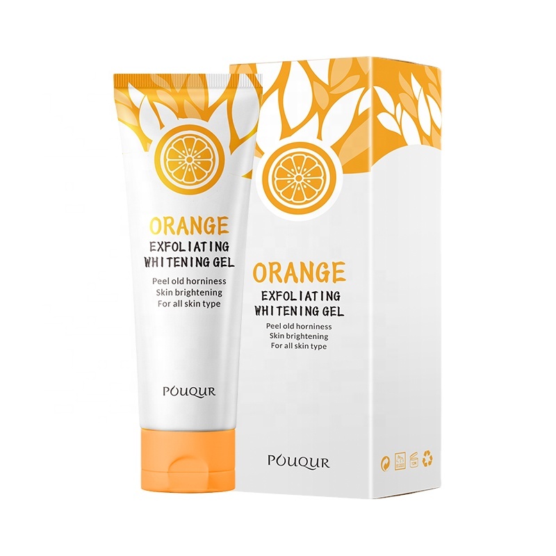 Cuidado DE LA PIEL personalizado Naranja Limpiador facial Peeling Gel Hidratante Limpiador Exfoliante Eliminación de piel muerta Gel de lavado de cara