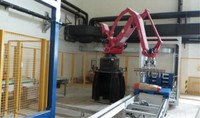 Robot Industrial de Paletización de Alta Resistencia de 4 Ejes y 180 kg de Capacidad, Alcance de 3150 mm, para Apilado de Bolsas y Cajas de Cartón
