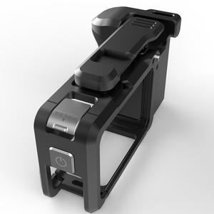 Kit de poignée pour <span class=keywords><strong>caméra</strong></span> DJI Osmo <span class=keywords><strong>Action</strong></span> 6, ensemble de support de poignée avec cage, fixation rapide, bouton d'obturateur, sabot froid, sangle de poignet - Product Image 3