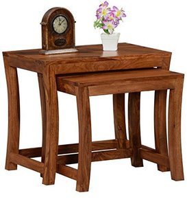 Modern Creative Design Solid Wood Side <b>Table</b> Set New 2 Piece Nesting <b>Coffee</b> <b>Tables</b> and Center <b>Table</b> for Living Room Furniture - Product Image 1