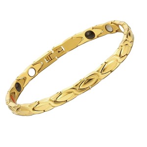 Stainless Steel Magnetic <b>Bracelet</b> <b>Set</b> Unisex Couple Jewelry Gift Detachable Fishtail Design Heart Shape Geometric Pattern - Product Image 5