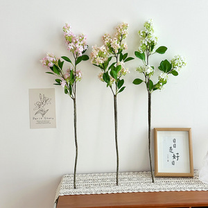Fleurs artificielles Yasunobu en lilas, bouquet de fleurs en soie blanches de 74 cm pour la décoration de la maison, table de salon, accessoires de mariage - Product Image 4