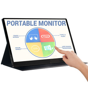 หน้าจอมอนิเตอร์แบบพกพา4K ขนาด15.6นิ้วใหม่ล่าสุดสำหรับโทรศัพท์คอมพิวเตอร์กระจกเต็มจอแบบสัมผัส - Product Image 2