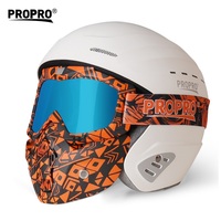 Casco Modular Integral para Motocicleta, para Invierno, Carreras, Conducción, Motocross, con Gafas de Nieve y Máscara
